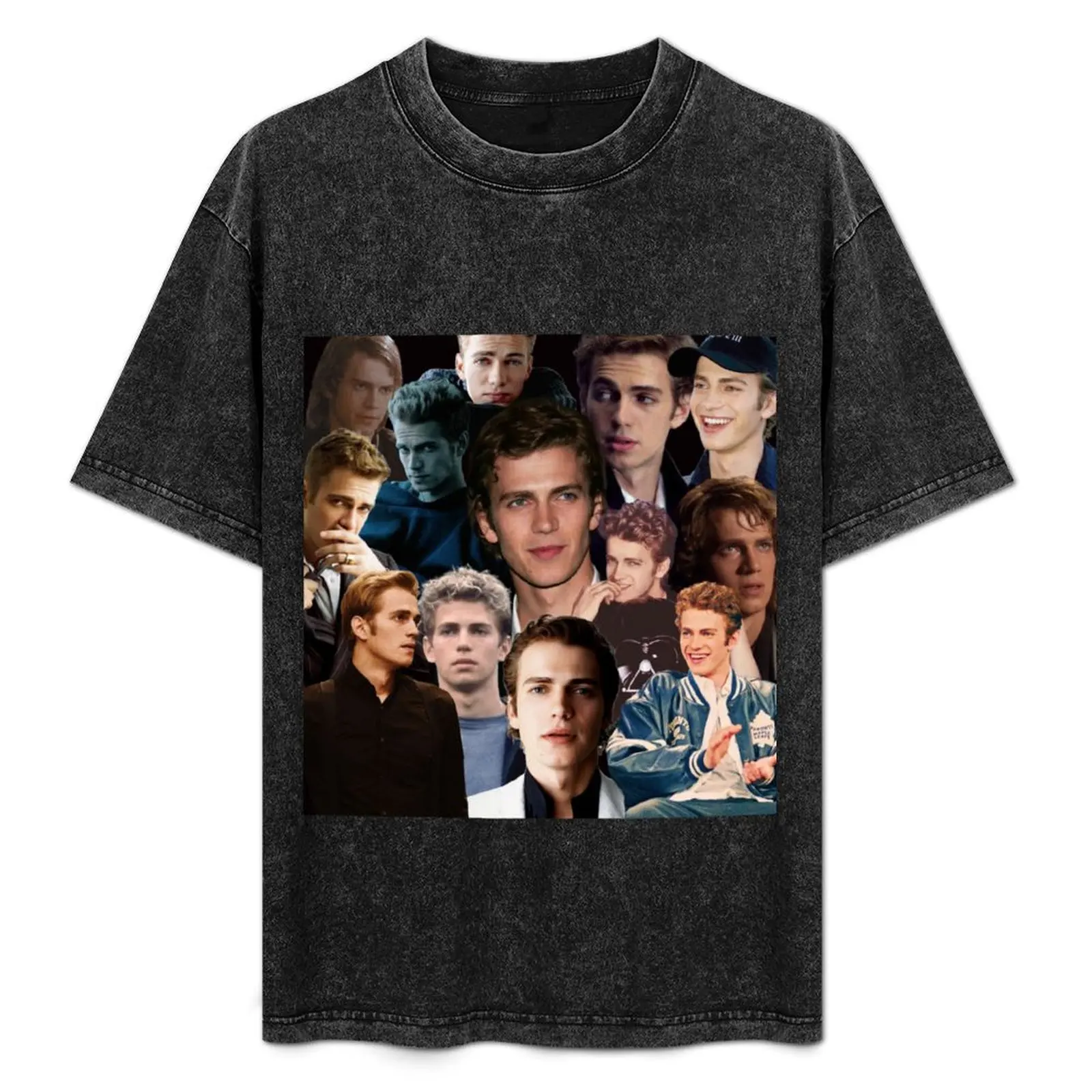 

Hayden Christensen Hot Collage T-Shirt tops kawaii clothes cotton graphic tees funny t shirts men