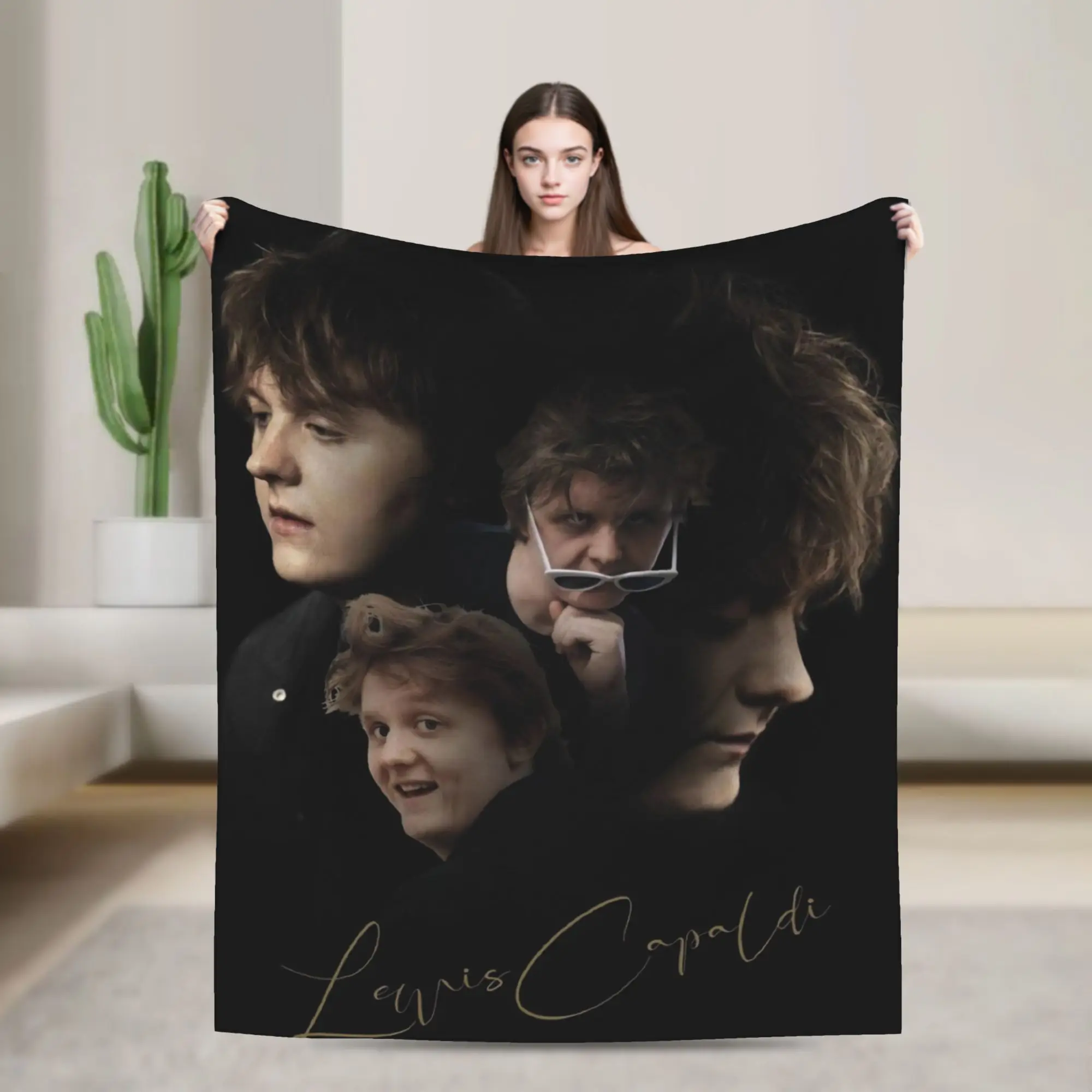 Lewis Capaldi Tour 2026 Gift Blanket For Men Women Ultra Soft  Throw Blankets for Living Room 50x60 Inches Multiple Sizes