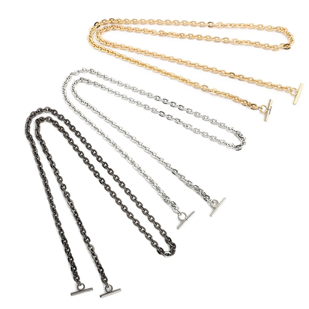 New Handbag Metal Chains For Bag DIY Purse Chain With Buckles Shoulder Bags Strap Handbag Handles Bag Parts & Accessories