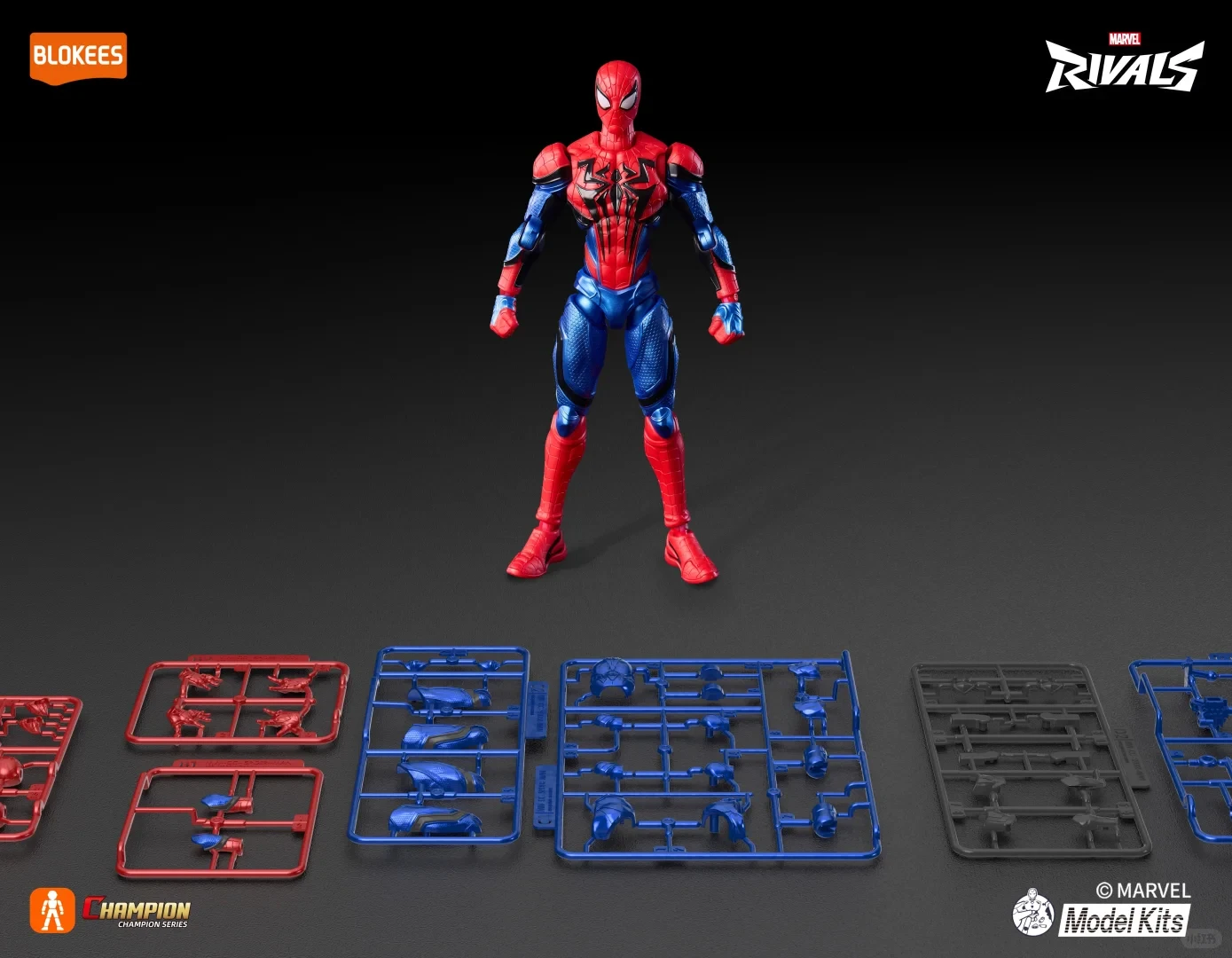 Blokees Marvel Champion Class Figures Spider-Man Venom Action Figures Movable Toys Assembled Model Gift