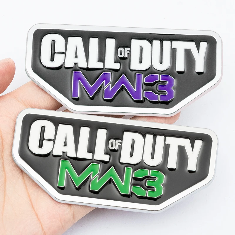 ملصقات شارات معدنية ثلاثية الأبعاد لدعوة الواجب MW3 لطراز جيب رانجلر ليبرتي جراند شيروكي PHEV باتريوت كومباس دودج