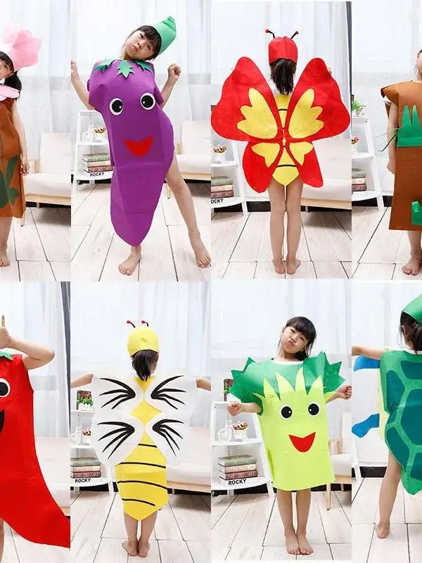 

Adorable Stage Performance Costume Halloween Children's Fruit Vegetable Cosplay Role-playing Outfit for Toddlers And Kids