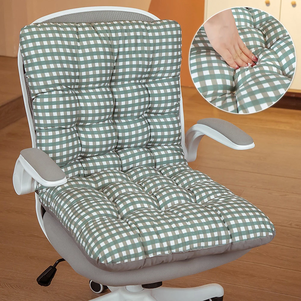 Office Computer Chair Cushion Rectangle Sofa Seat Mat  All-in-one Fall and Winter Student Seat Cushion with String 원피스 쿠션