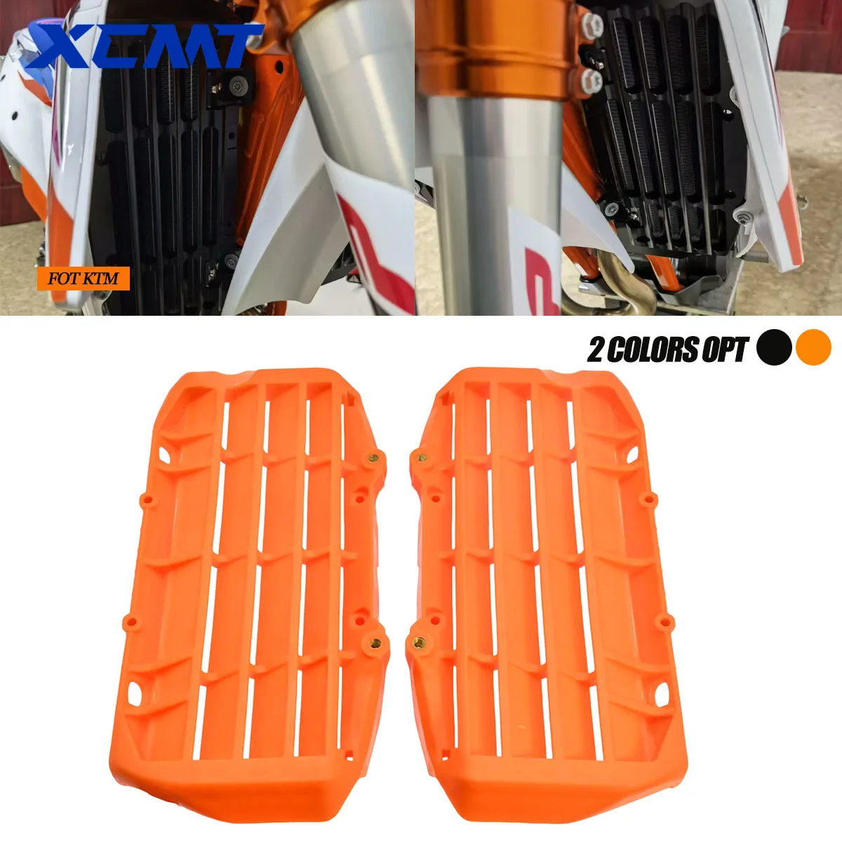 

Motorcycle Plastic Radiator Guard Grill Protector Cover For KTM EXC EXC-F XCF XCW XCFW XCRW SX XC SXF 125 150 200 250 350 450