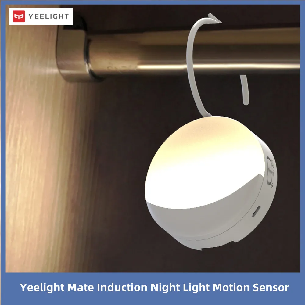 2024New Yeelight Mate Induction Night Light Motion Sensor USB Rechargeable Body Sensor Smart Home Lamp