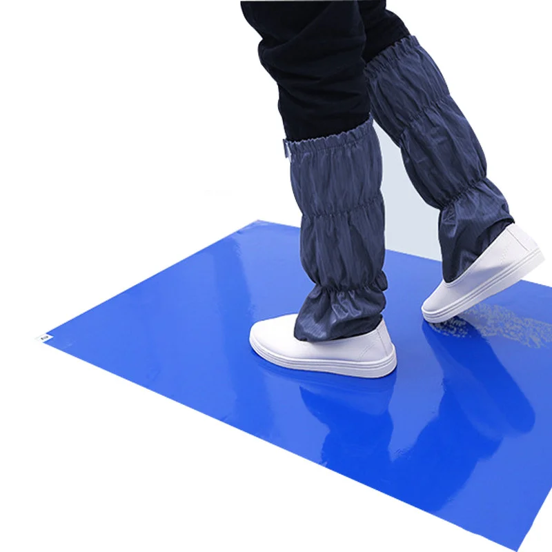 

600*900mm Clean Rooms Door Dust Sticky Mat/30 Layers Antistatic Sticky Mat/Disposable Cleanroom Floor Blue Sticky Mat /