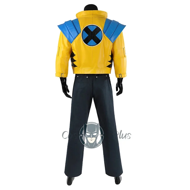 أزياء المنافسين ولفيرين التأثيرية للرجال سترة بانت خارقة أزياء منافس لوجان معطف الزي الذكور ملابس الهالوين مجموعة كاملة للحفلات