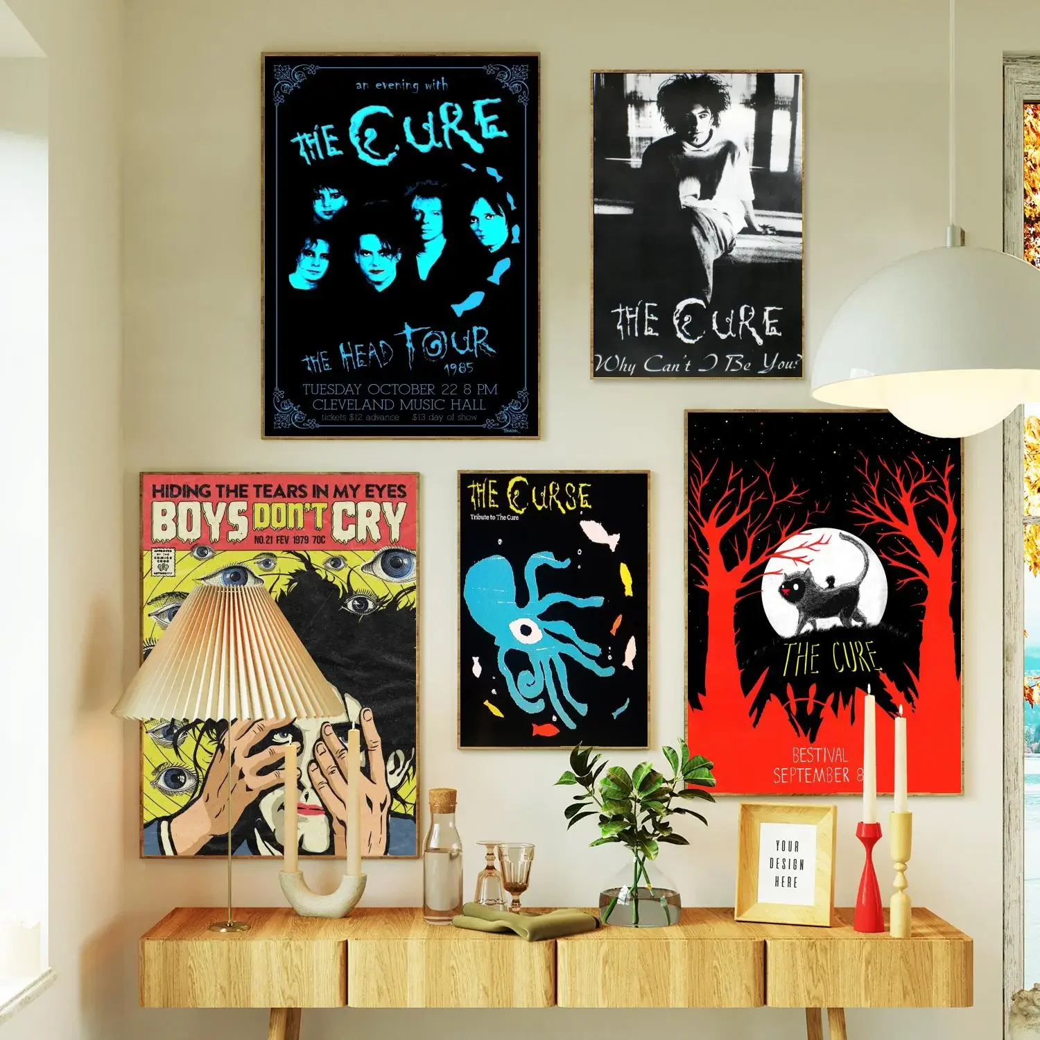 The Cure Band Poster Prints Wall Art Canvas Painting Poster For Modern Family Living Room Home Decor