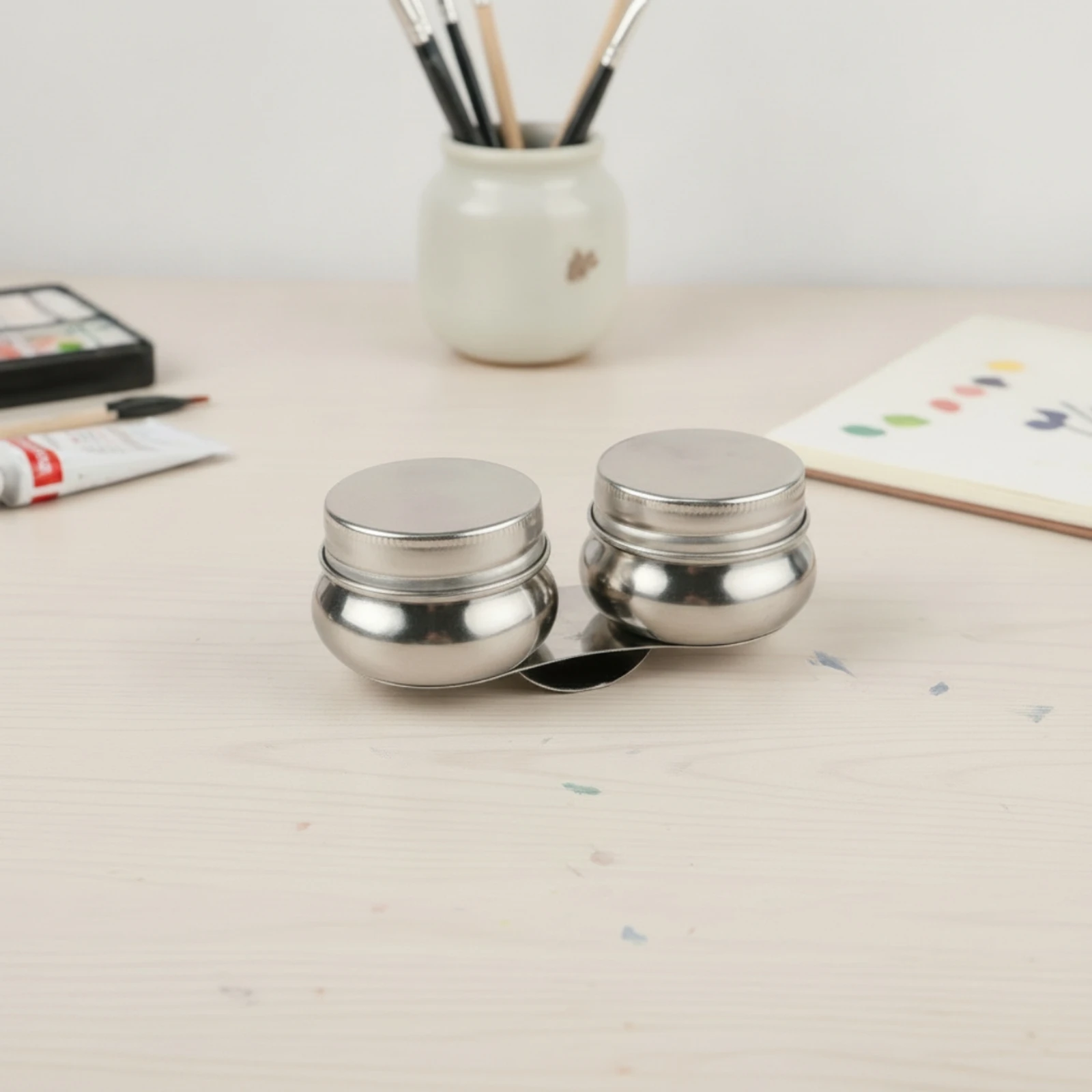 Stainless Steel Oil Pot Compact Grease Container with Lid Oil Container with Lid Removable Corrosion Resistant for Home Cooks
