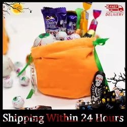 Sacchetto di zucca di velluto sacchetti di caramelle di pipistrello di Halloween dolcetto o scherzetto di corna sacchetti di imballaggio regalo di coniglietto borse Dropshipping decorazione per feste