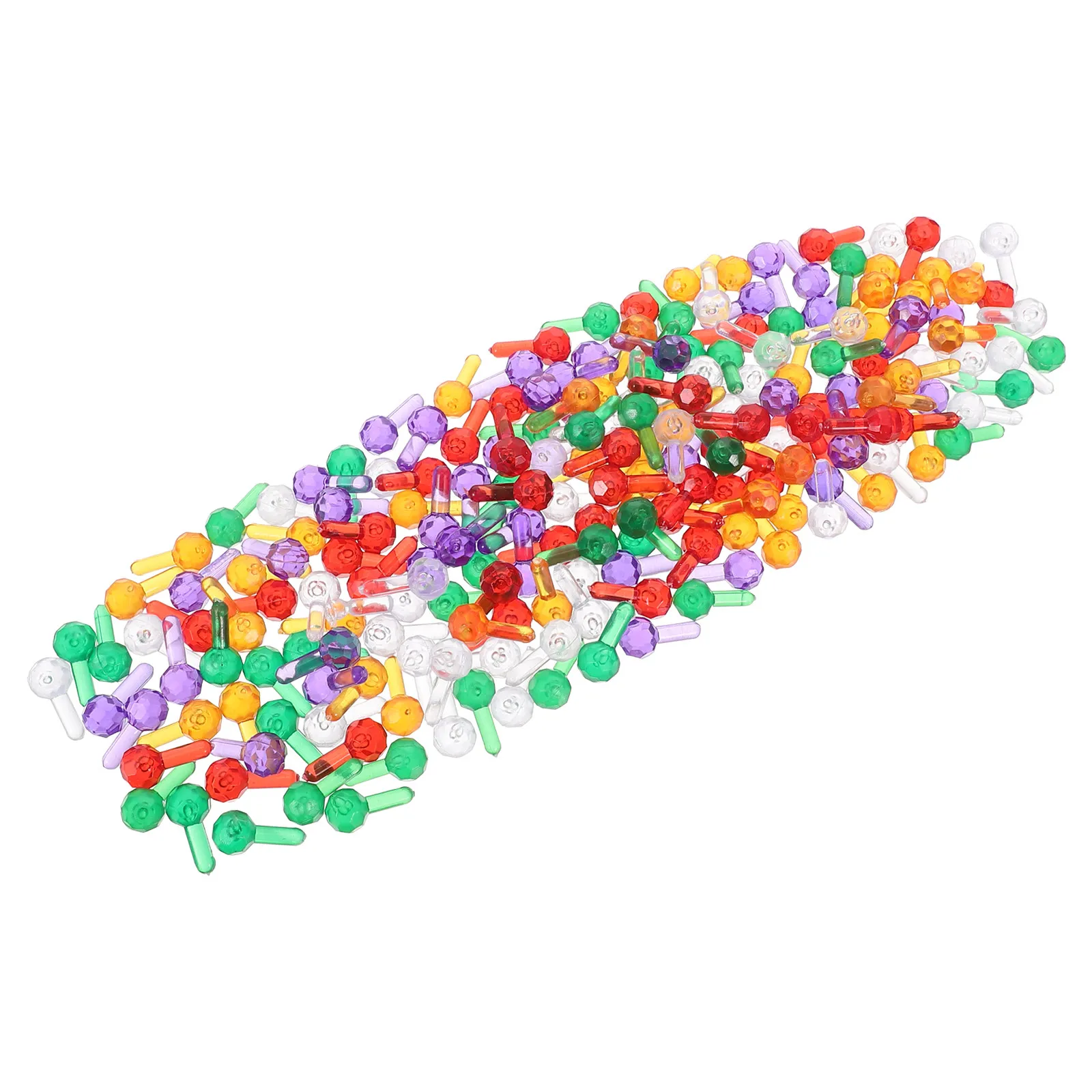 200Pcs Plastic Christmas Tree Replacement Xmas Tree Lights Indoor Bulbs Multicolor Faceted Globe Ceramic