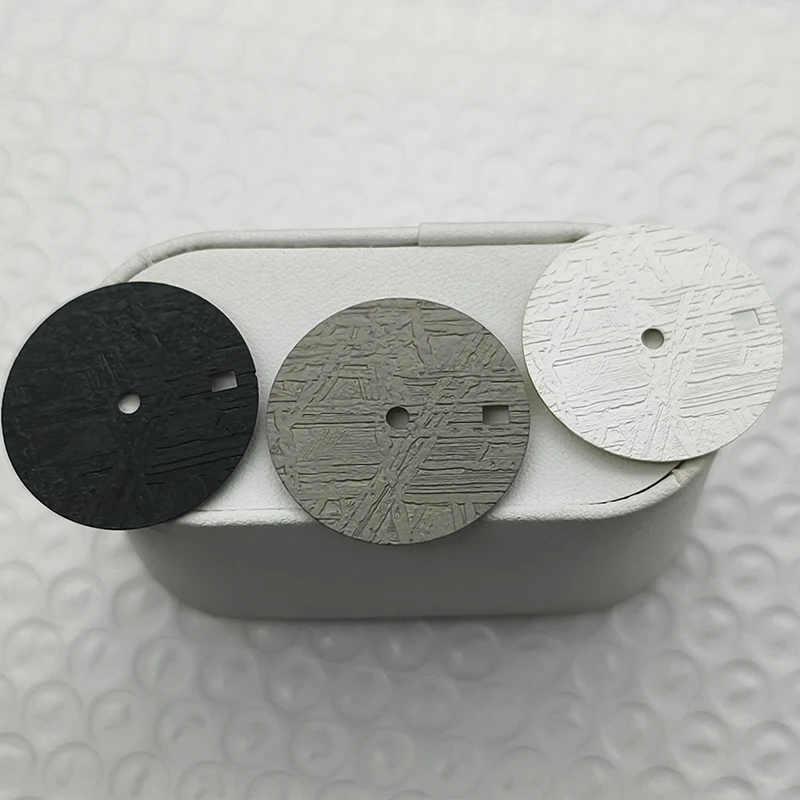 Customized Meteorite pattern surface 28.5mm Watch Dial For NH35/NH36 Movement Watch Dial Part Refit