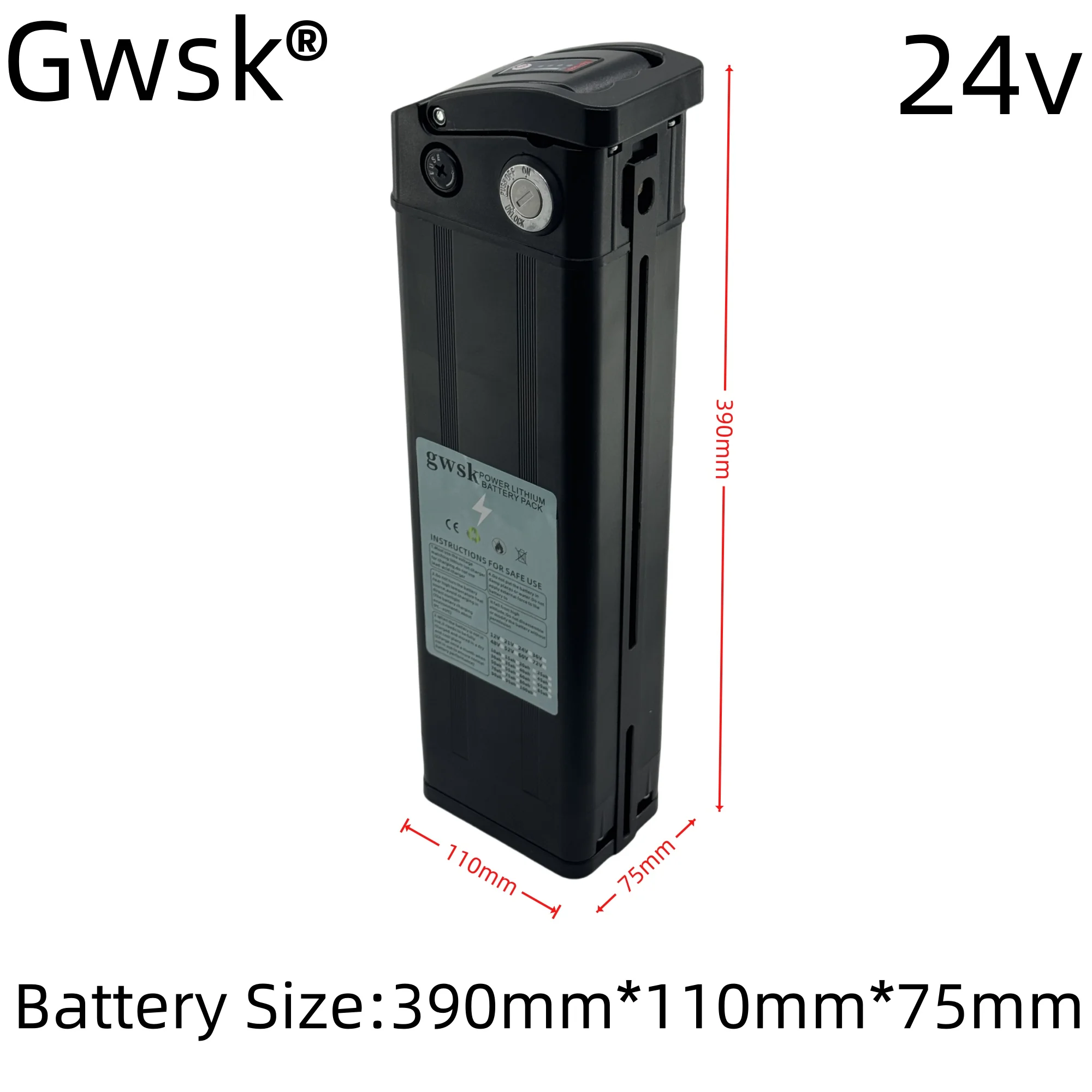 النقل الجوي، 48V36V24V، 20AH-50AH سعة حقيقية 100%، بطارية ليثيوم على شكل سمكة فضية مكونة من 4 سنون + شاحن #5