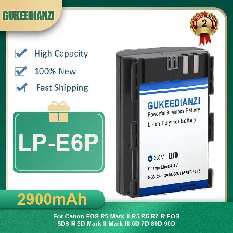 Battery For Canon S30 S40 S50 EOS 350D Optura 30 60 VIXIA HG10 ZR100 R5 Mark II R6 R7 R 5DS 5D III 6D 7D 80D 90D BP-915 BP-941