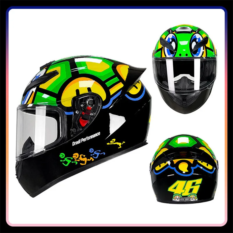 Caschi moto casco integrale da Motocross con visiera HD casco a copertura totale approvato DOT casco da uomo adulto Cascos Para Motos