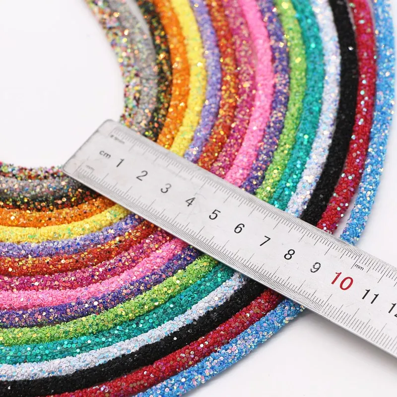 6mm Colorful Sequins Rope Glitter Jewelry Decor Trims Cords DIY Hat Shoes Sew Clothes Accessory Bracelet Making Material Rope