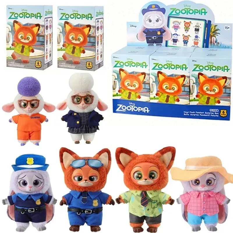 

Подлинная виниловая слепая коробка Disney Zootopia — плюшевая сумка с милым персонажем мультфильма, игрушки-подвески, модный подарок для фанатов Mystery Surprise