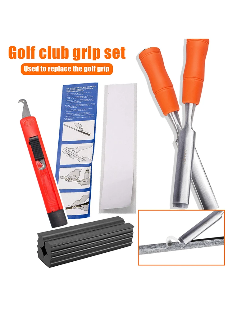 Golfschläger-Griff-Ersatzwerkzeug Vierteiliges Set Hakenmesser Fixierwerkzeug Schaber Doppelseitiges Klebeband Reparatur- und Wartungsset – Detail 1
