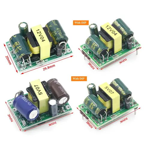 AC-DC 5V 700mA 3.5W Precision Buck Converter AC 220v to 5v DC step down Transformer power supply module 12V 400MA