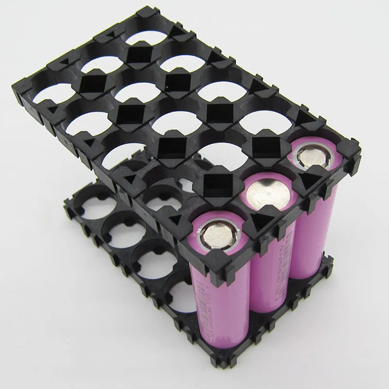 10/20 Pcs 3x5 Cell 18650 Batteries Plastic Spacer Holders For Radiating Shell Switcher Pack Cylindrical Cell Battery Stand Cell