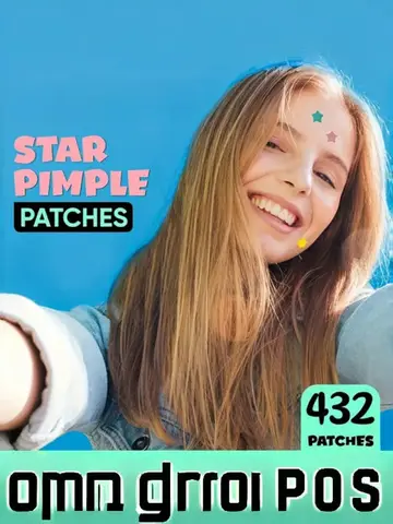 432 Colorful PE Pimple Patches Cute Star Shaped Pimple Cover Sticker Invisible Pimple Cover Removal Pimple Patch