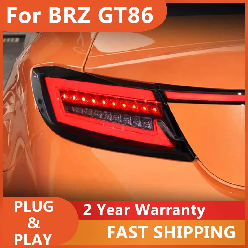 

Автомобильные фары для Subaru BRZ Задний фонарь 2022-2023 FT86 GT86 Задний фонарь Ford DRL Противотуманный тормозной сигнал поворота заднего хода