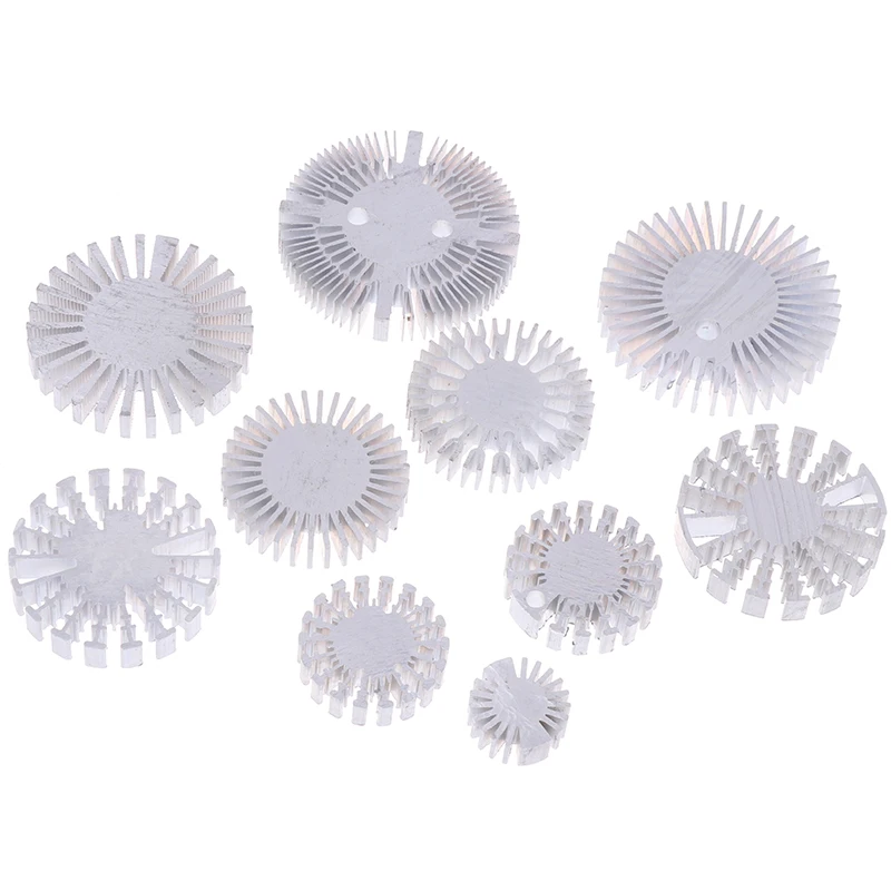COB Radiator Diameter 25/37.5/40/48/50/53/60/65/67MM High Power Led Heatsink Sunflower Solid Radiator Round Alloy Aluminum