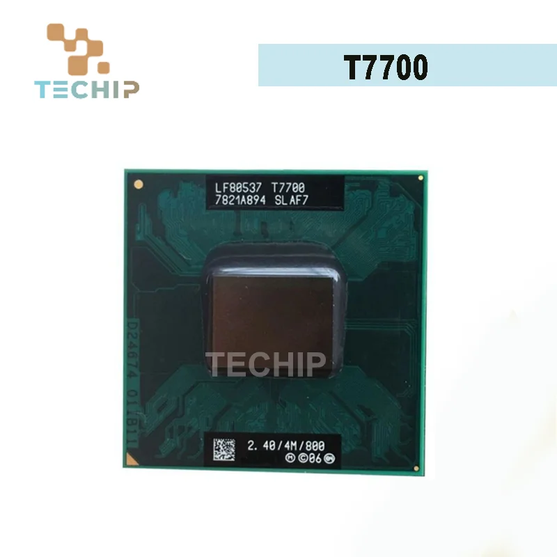 Processador de CPU para Notebook Core 2 Duo T7700 PGA 478, Cache/2.4GHz/800/Dual Core