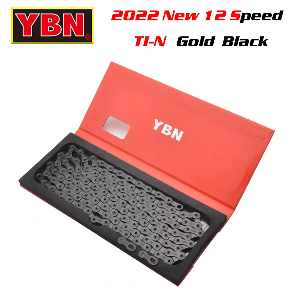 

Compatível com Corrente de bicicleta YBN de 12 velocidades, corrente de bicicleta de estrada mtb, desembalhada, 12V, 126 links,
