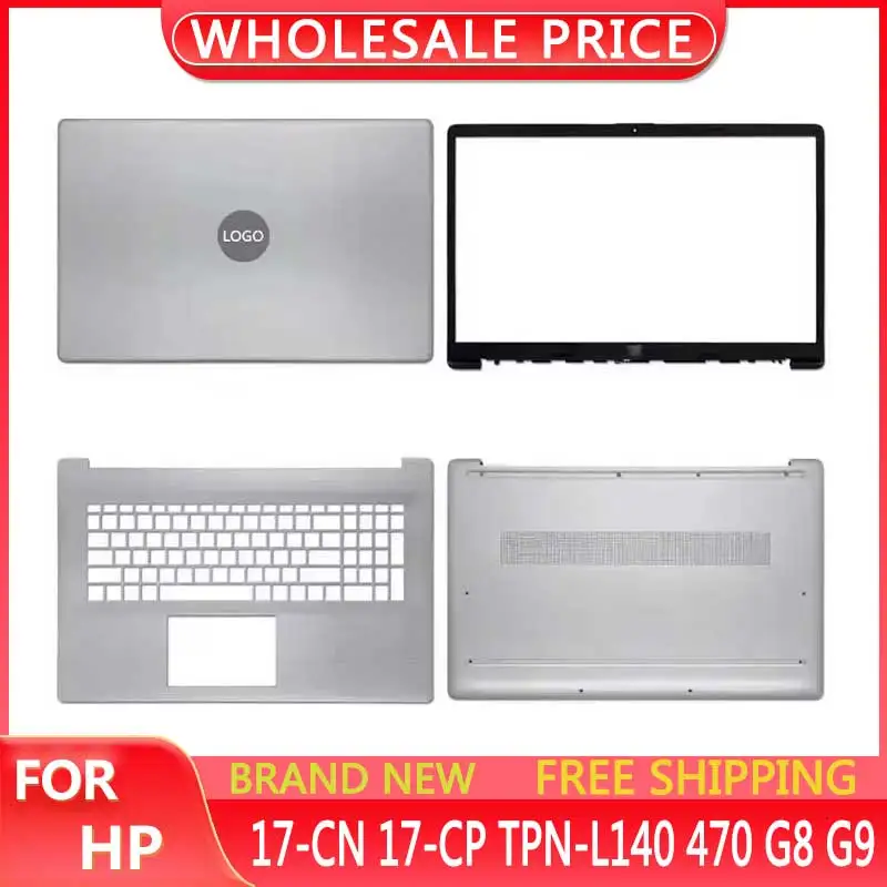 New For 17-CN 17-CP TPN-L140 470 G8 G9 Laptop LCD Back Cover Front Bezel Upper Palmrest Bottom Base Case Keyboard Hinges