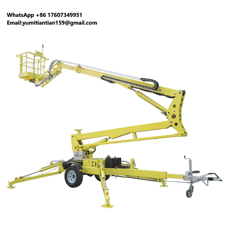 Factory Direct Sale Hydraulic Towable Boom Lift Articulated Man Lift