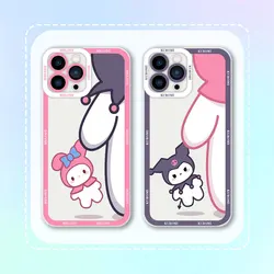 Cute K-Kuromi Melody Clear Case For Infinix Note 40 30 30I 12 11 10 Smart 8 7 Tecno Camon 20 30 Pova 6 5 4 3 Pro Case Funda Capa