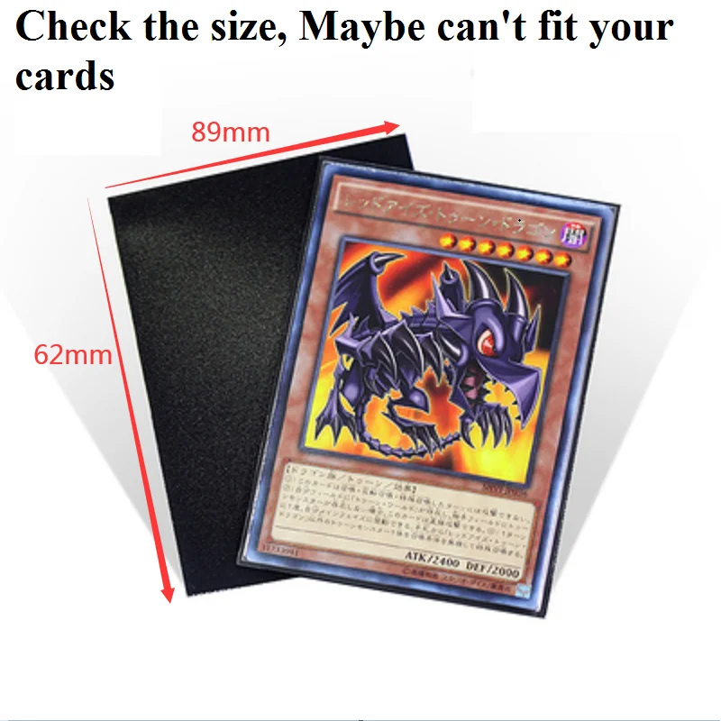 60/120/240pcs 62x89mm Board Game Card Sleeves Black matt Card Barrier Protector for Yu Gi Oh cards OCG Yu-Gi-Oh Game Sleeves