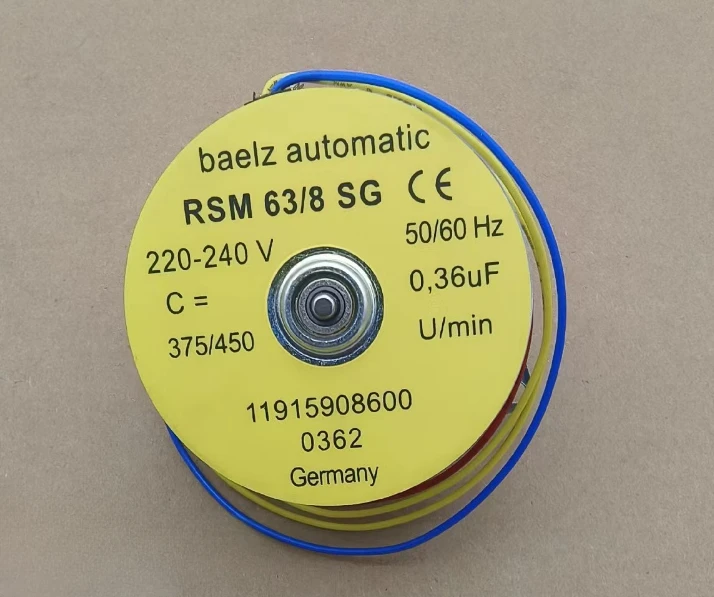 For Baelz electric head small motor E07-373 Motor Automatic RSM 63/8 SG  220-240V 50/60 Hz 0, 36UF 375/450 U/min  New 1 Piece