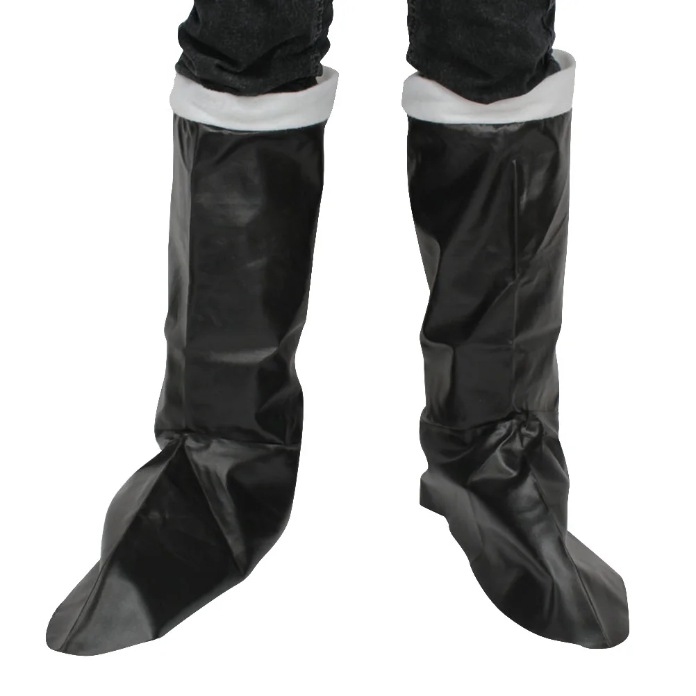 Couvre-bottes artificielles en PU pour enfants de 10 à 13 ans, couvre-bottes pour noël, Cosplay, accessoires de spectacle sur scène