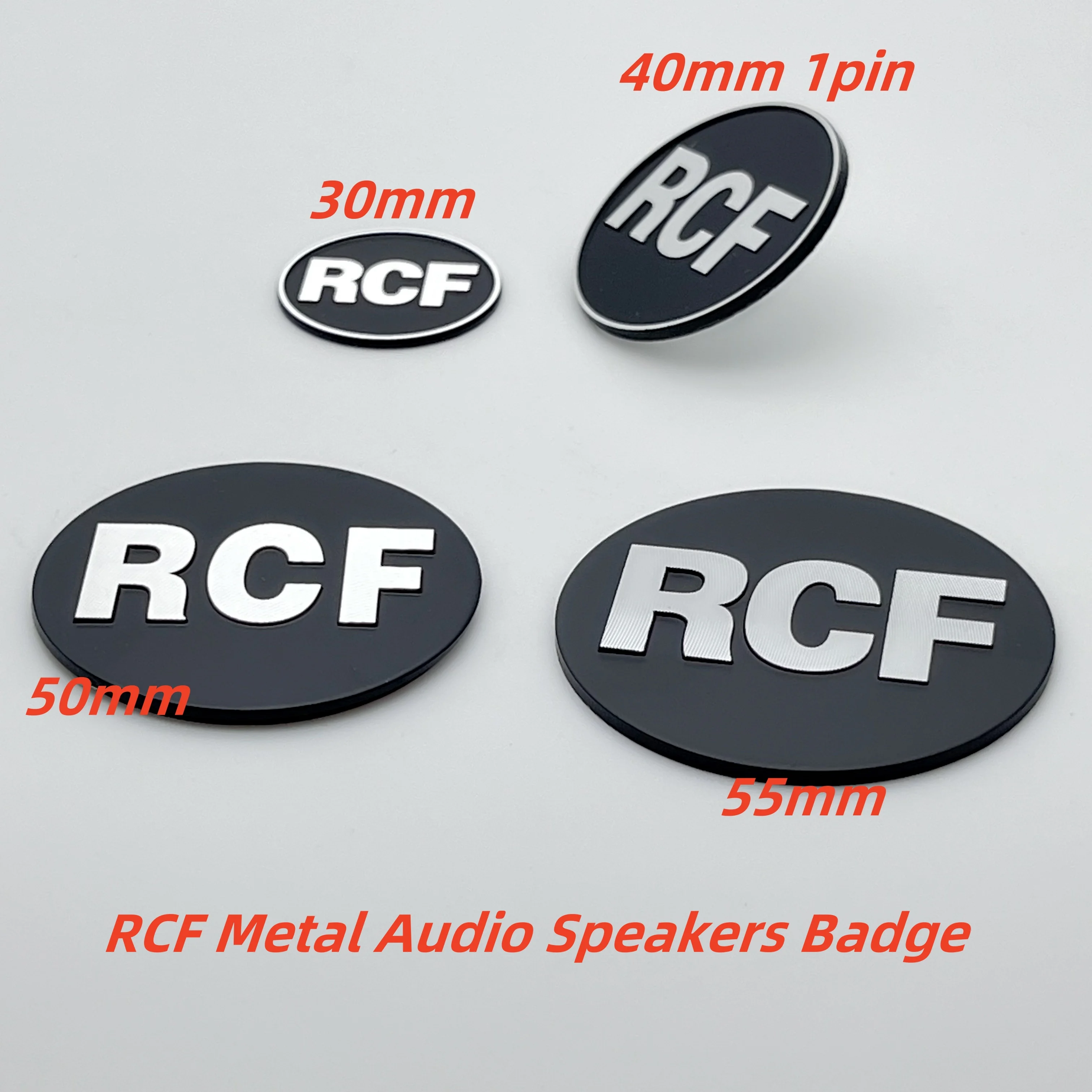 

2pcs 4pcs 10pcs 3D Metal High-Quality RCF Speakers Emblem Logo Hi-Fi Car Audio Stereo Speaker Badge Car Styling Accessories