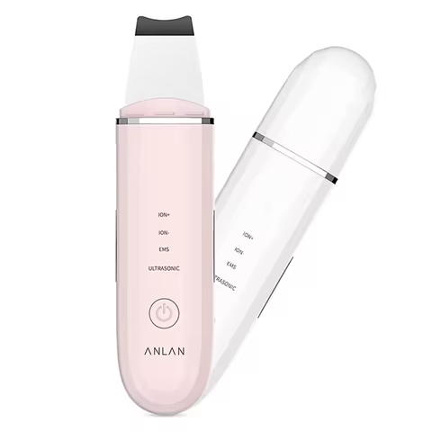 ANLAN Ultrasonic Skin Scrubber Deep Cleaning Peeling Shovel Limpiador Facial Skin Care Face Lifting Machine Ultrasonic Cleaner