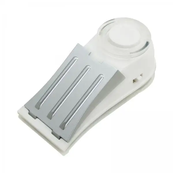 Travel Door Alarm Wedge Stopper Compact Anti Slide Rubber Base Loud 125 Db Security for Dorm Hotel Home