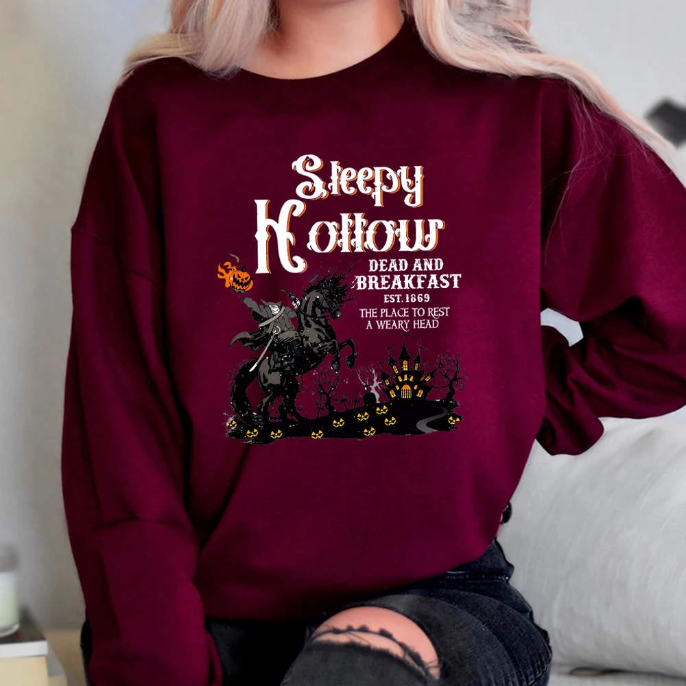 Halloween Horror Sweatshirt Retro Halloween Shirt Sleepy Hollow Sweater Headless Horseman Shirts Fall Halloween Sweatshirt