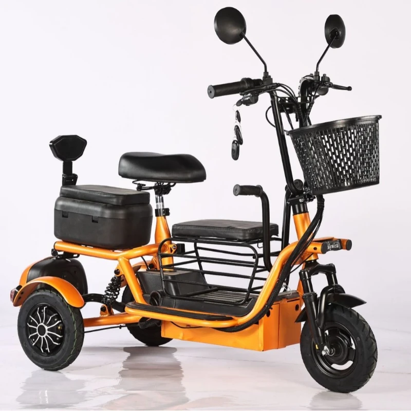 

Electric bicycle tricycle household small elderly scooter lightweight battery car with storage box