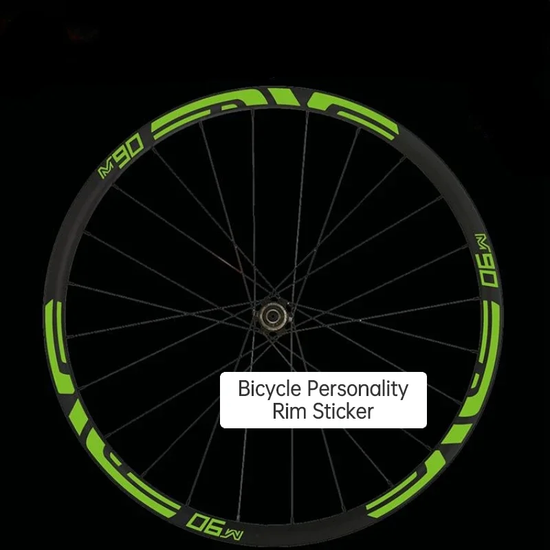 M90 MTB Rim Stickers Road Bike Wheel Set Decals Cycling Reflective Sticker Waterproof Decorative Film Bicycle Accessories