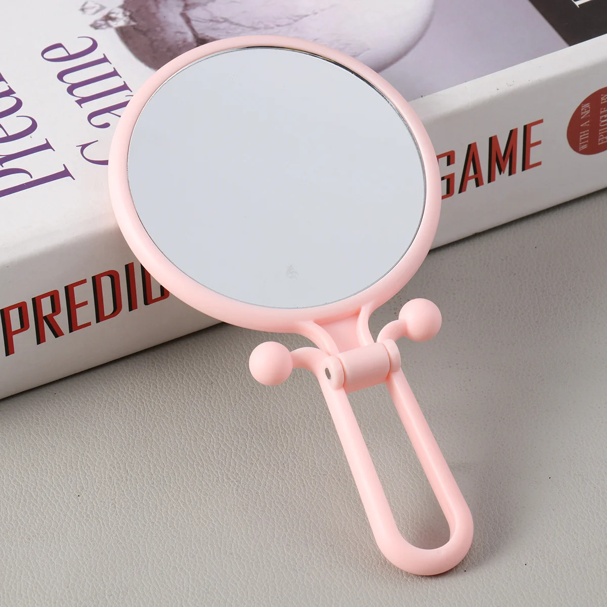 Round Folding Compact Mirror Premium Quality Portable Lightweight Stylish Design Suitable for Handbag Or Pocket