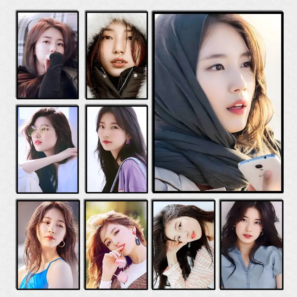 ملصق فني على شكل نجمة Suzy Bae Sue Ji مع مطبوعات هدية تزيين غرفة النوم وغرفة المعيشة