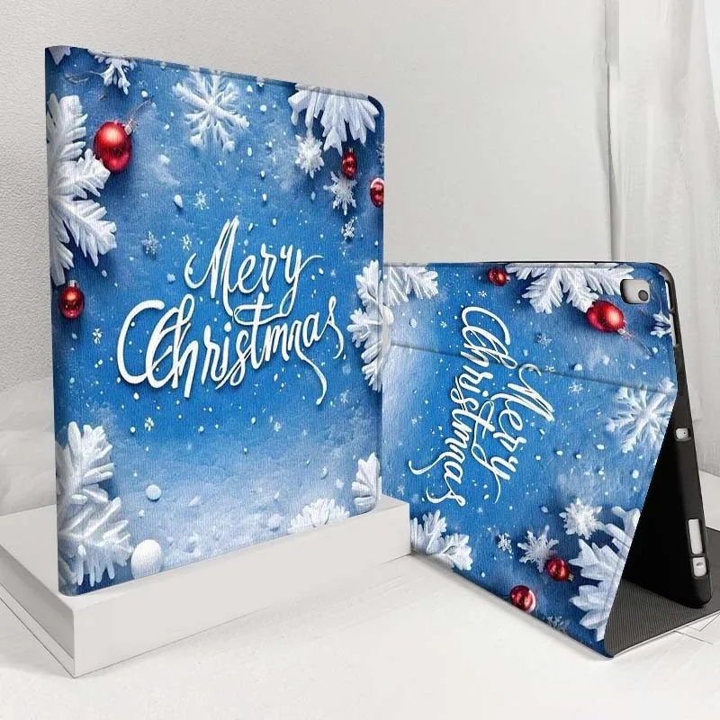 Snowflake Christmas Decoration For Samsung Galaxy Tab S11 S10 S9 S8 S7 S6 A11 A9 A8 A7 10.5 10.4 Lite FE Plus Inch Tablet Case
