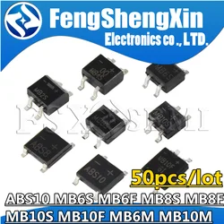 50pcs/lot ABS10 MB6S MB6F MB10S MB10F MB8S MB8F SOP-4 MB6M MB10M DIP-4 Bridge Rectifier