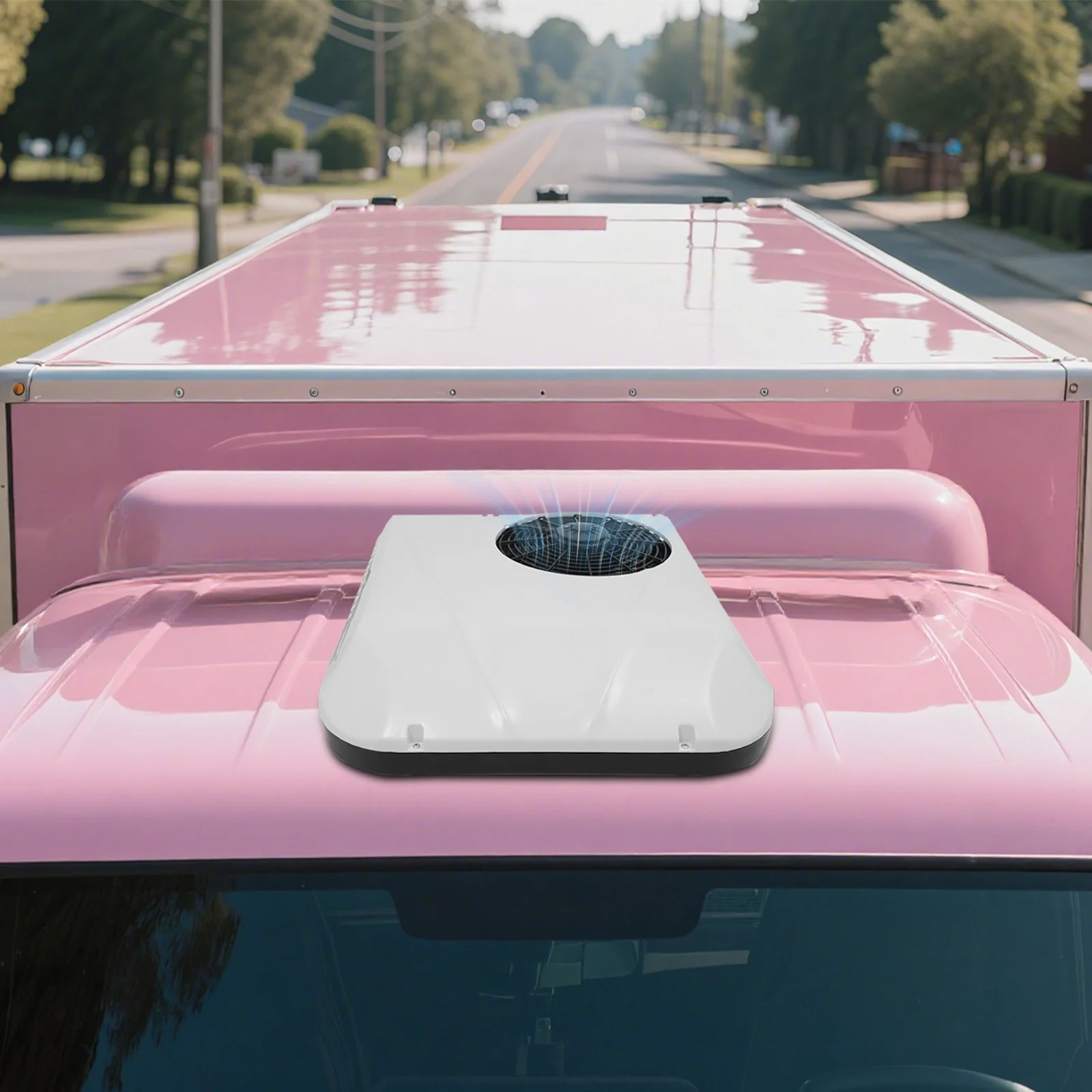 

Верхний автомобильный кондиционер для грузовика 12 В, отопление и охлаждение, верхний парковочный кондиционер, встроенная машина