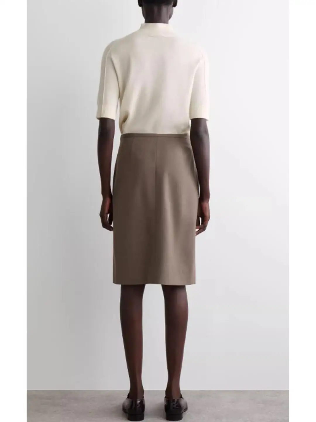 تنورة قلم رصاص مناسبة للركاب من الألياف المختلطة لمستودع العمل في أوائل الخريف، تنورة متعددة الاستخدامات بمقاس كبير