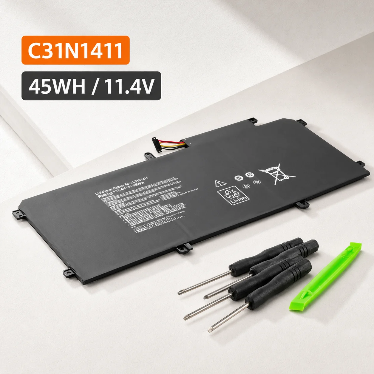 Replacement Laptop Battery C31N1411 11.4V 45Wh For ASUS Zenbook U305 U305F U305FA U305CA UX305 UX305CA UX305F UX305FA Series