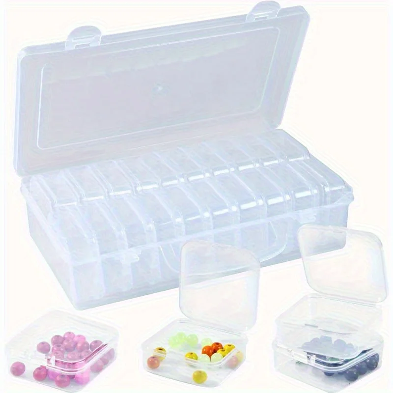 20-Piece Clear Craft Organizers 4
