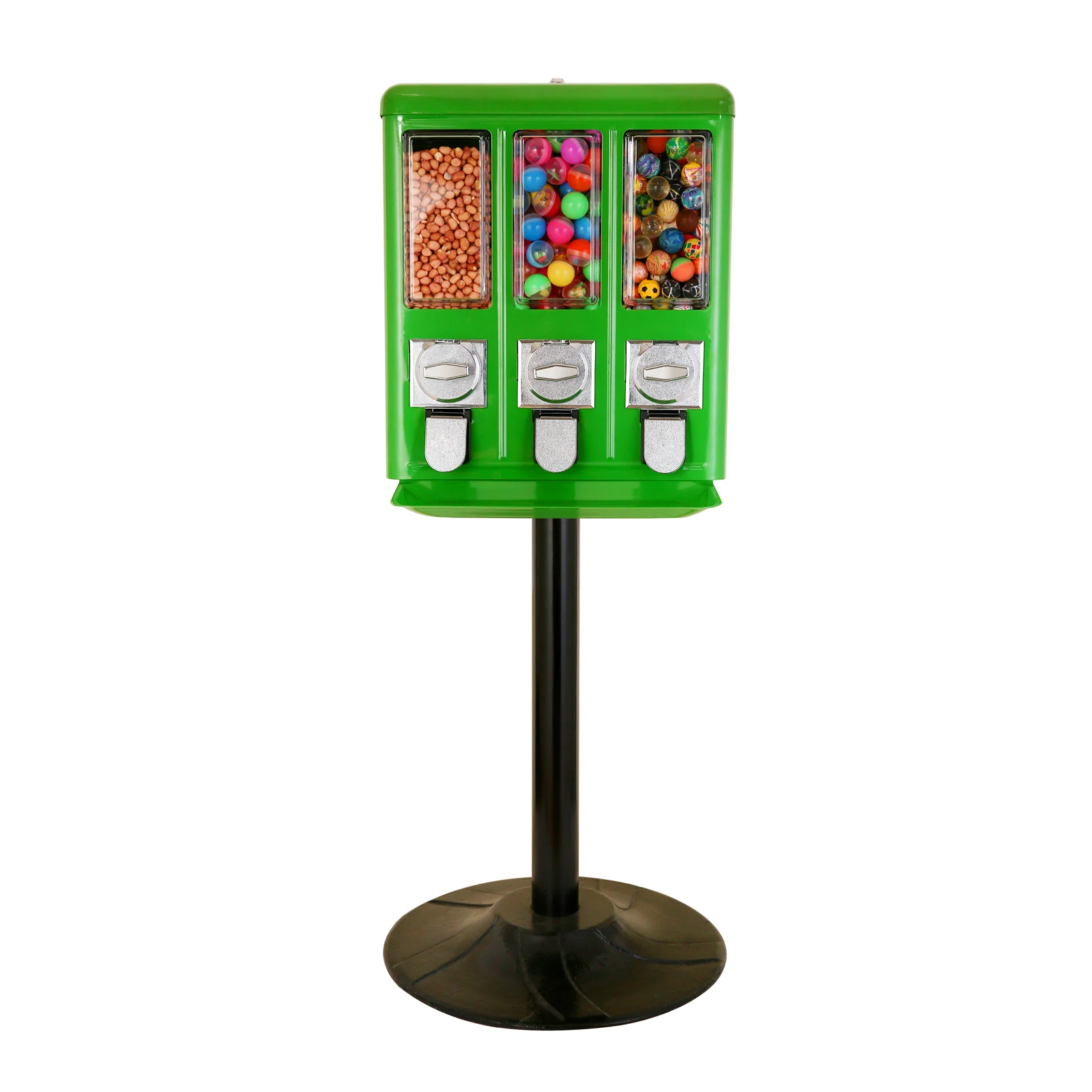 

Triple Head Combo Vending Machine Gumball Vending Machine Chewing Gum Vending